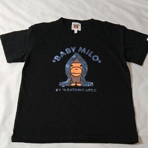 Bape Black Baby Milo Kids T-Shirt